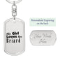 Briard - Luxury Dog Tag Keychain