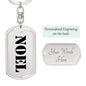 Noel - Luxury Dog Tag Keychain