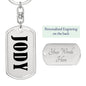Jody v01 - Luxury Dog Tag Keychain
