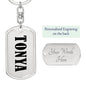 Tonya v01 - Luxury Dog Tag Keychain