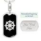 Dharma Wheel v2 - Luxury Dog Tag Keychain