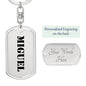 Miguel - Luxury Dog Tag Keychain