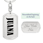 Juana v01 - Luxury Dog Tag Keychain