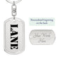 Lane - Luxury Dog Tag Keychain