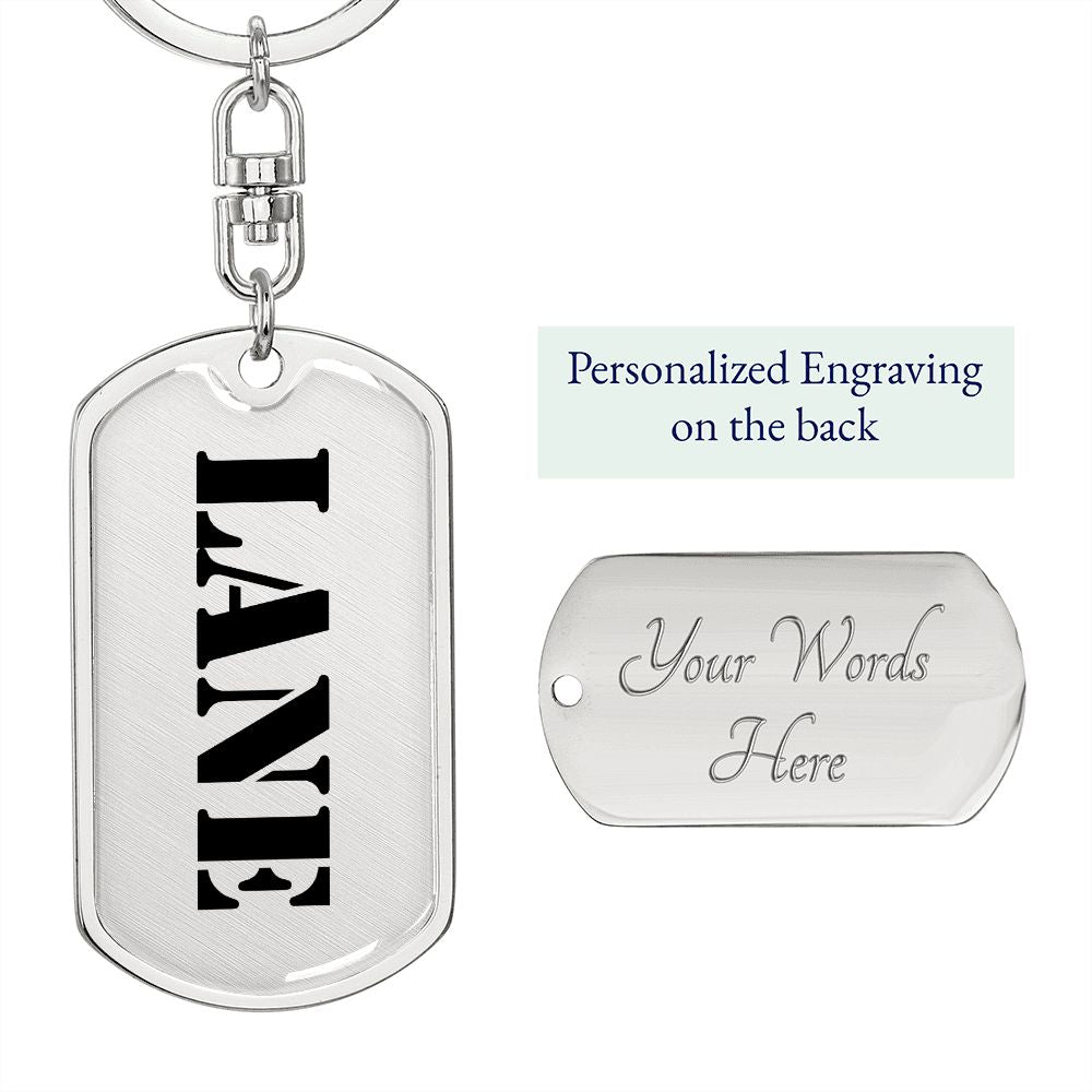 Lane - Luxury Dog Tag Keychain