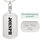 Joesph - Luxury Dog Tag Keychain