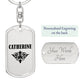 Catherine v01a - Luxury Dog Tag Keychain