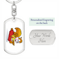 Squirrel - Luxury Dog Tag Keychain