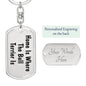 Bull Terrier's Home - Luxury Dog Tag Keychain