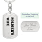 Soldier's Wife - Luxury Dog Tag Keychain