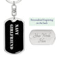 Navy Girlfriend v2 - Luxury Dog Tag Keychain