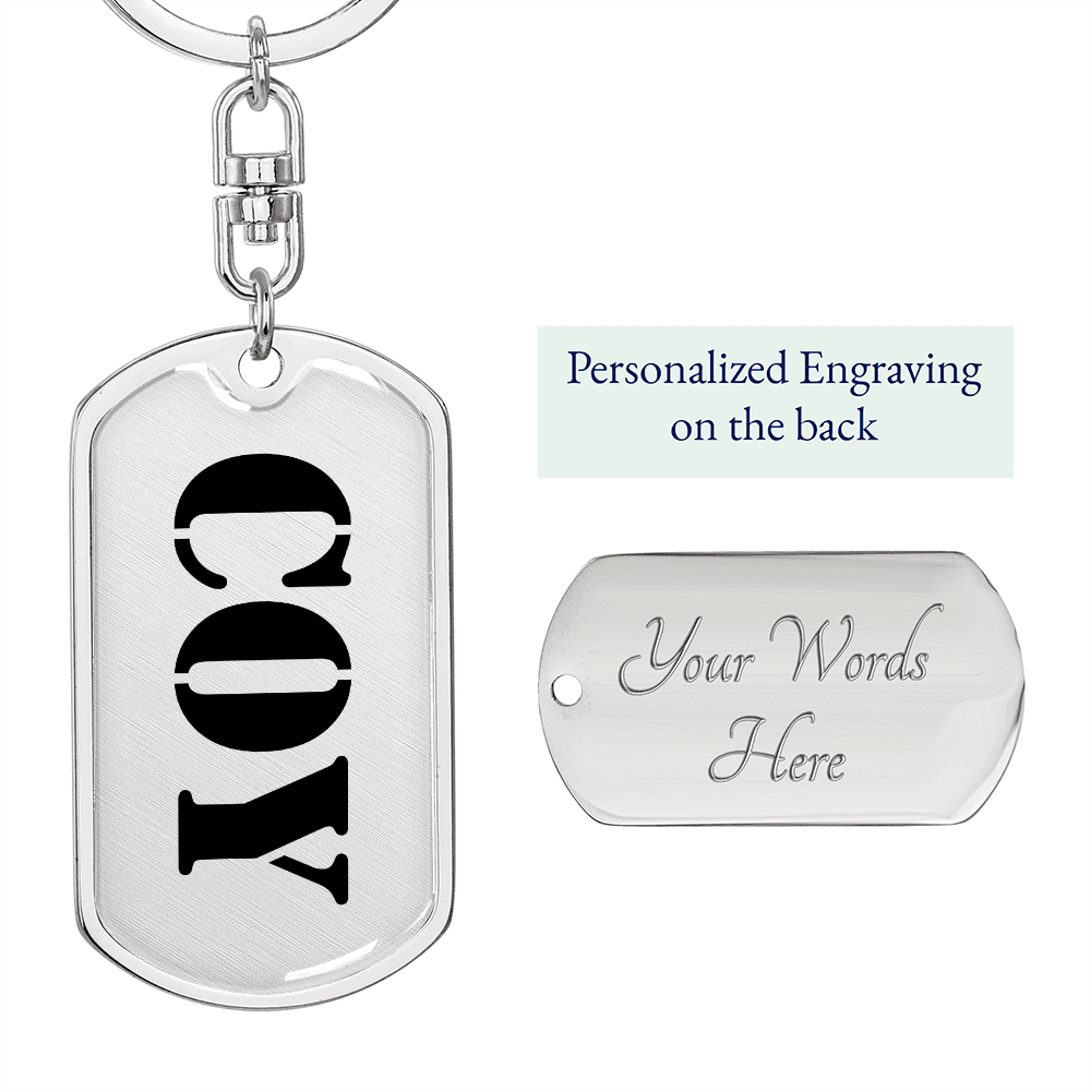 Coy - Luxury Dog Tag Keychain