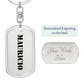 Mauricio - Luxury Dog Tag Keychain