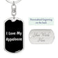 Love My Appaloosa  v2 - Luxury Dog Tag Keychain