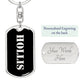 Hollis v2 - Luxury Dog Tag Keychain