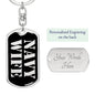Navy Wife v2 - Luxury Dog Tag Keychain