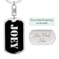 Joey v3 - Luxury Dog Tag Keychain