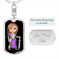 Knight 02-2 - Luxury Dog Tag Keychain