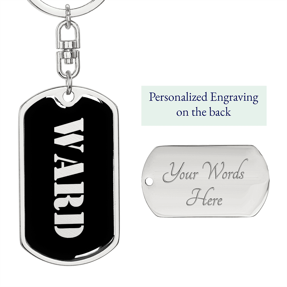 Ward v2 - Luxury Dog Tag Keychain