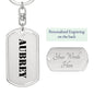 Aubrey - Luxury Dog Tag Keychain