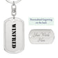 Winfred - Luxury Dog Tag Keychain