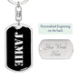 Jamie v3 - Luxury Dog Tag Keychain
