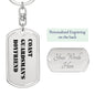 Coast Guardsman's Boyfriend - Luxury Dog Tag Keychain