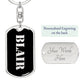 Blair v2 - Luxury Dog Tag Keychain