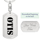 Otis - Luxury Dog Tag Keychain
