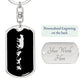 Mama Lioness With 3 Cubs v2 - Luxury Dog Tag Keychain