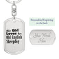 Old English Sheepdog - Luxury Dog Tag Keychain