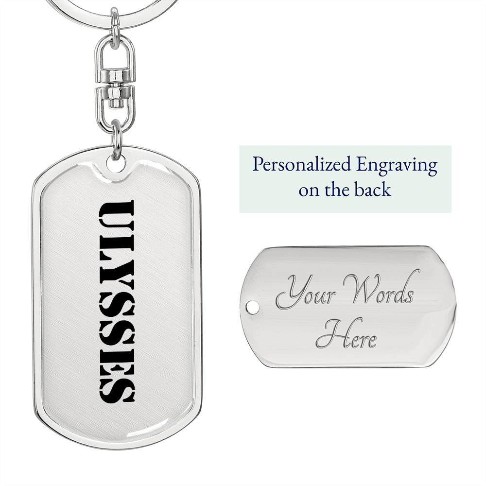 Ulysses - Luxury Dog Tag Keychain