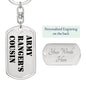 Army Ranger's Cousin - Luxury Dog Tag Keychain