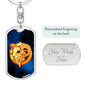 Zodiac Sign Aries - Luxury Dog Tag Keychain
