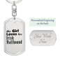Irish Wolfhound - Luxury Dog Tag Keychain