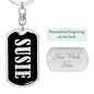 Susie v02 - Luxury Dog Tag Keychain