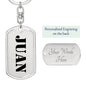 Juan - Luxury Dog Tag Keychain
