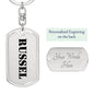 Russel - Luxury Dog Tag Keychain