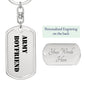 Army Boyfriend - Luxury Dog Tag Keychain