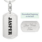 Jasper - Luxury Dog Tag Keychain