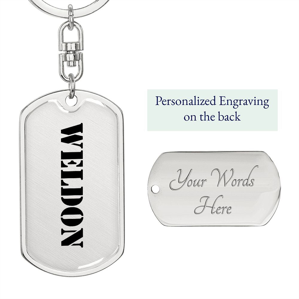 Weldon - Luxury Dog Tag Keychain