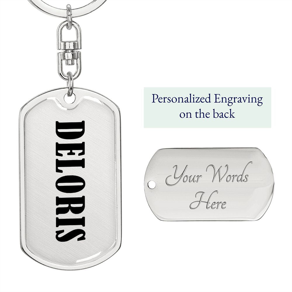 Deloris v01 - Luxury Dog Tag Keychain