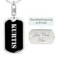 Kurtis v2 - Luxury Dog Tag Keychain
