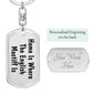 English Mastiff's Home - Luxury Dog Tag Keychain