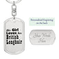 British Longhair - Luxury Dog Tag Keychain