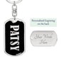 Patsy v02 - Luxury Dog Tag Keychain