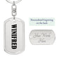 Winifred v01 - Luxury Dog Tag Keychain