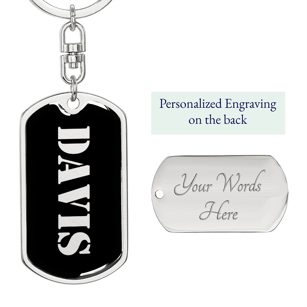 Davis v2 - Luxury Dog Tag Keychain