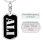 Ali v3 - Luxury Dog Tag Keychain