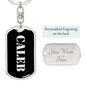 Caleb v3 - Luxury Dog Tag Keychain